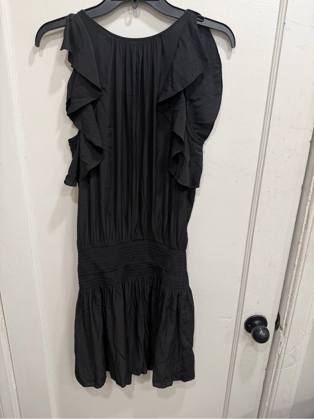 Designer Ramy Brook Black Ruffle Midi Dress 🤎 - Picture 2 of 7